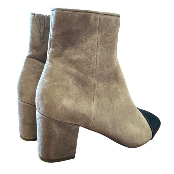 Revolve Steve Madden Jaslynn Suede Leather Block Heel Bootie Ankle Boots NWOT - Picture 6 of 12